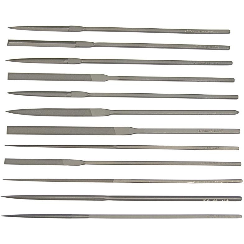 Grobet Escapement File Set 12 Piece Cut 4 Precision Watchmakers Files 31.771