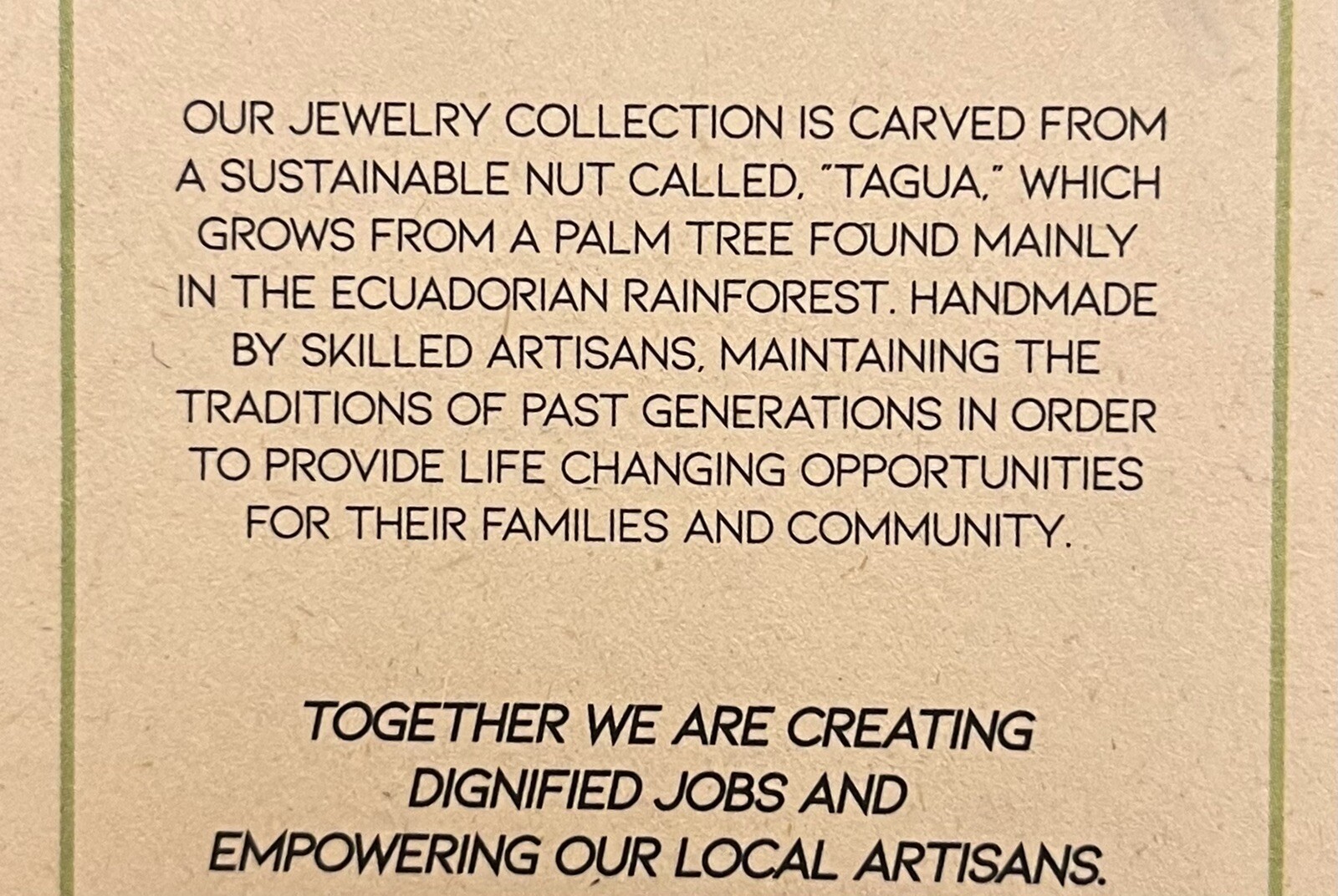 Fair Trade Tagua Nut Organic Earrings Jewelry (Sustainable & Eco-Friendly)