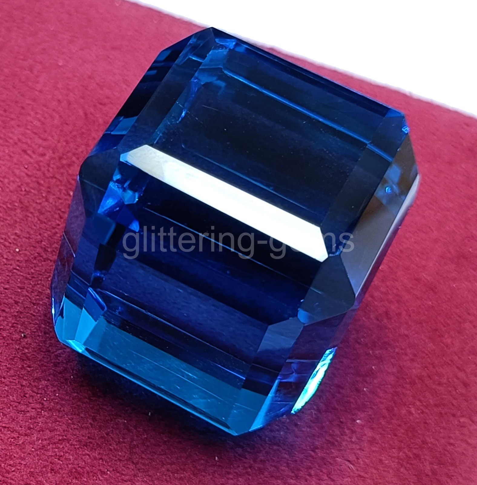 Natural 241.5 Ct Sri Lanka Blue Sapphire Cube Cut | IGL Certified Loose Gem 5JOR