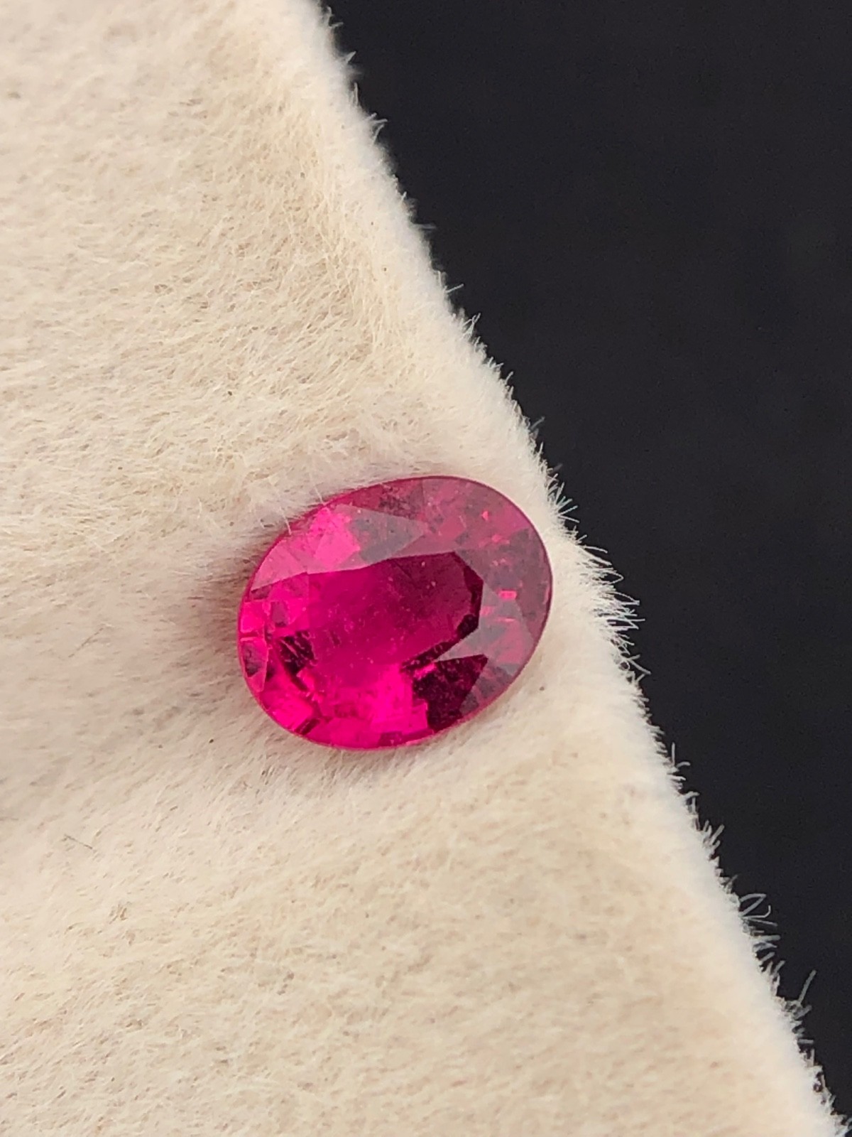 0.45 Ct Natural Pink Tourmaline Oval Loose Faceted Gemstone Making For Jewelry