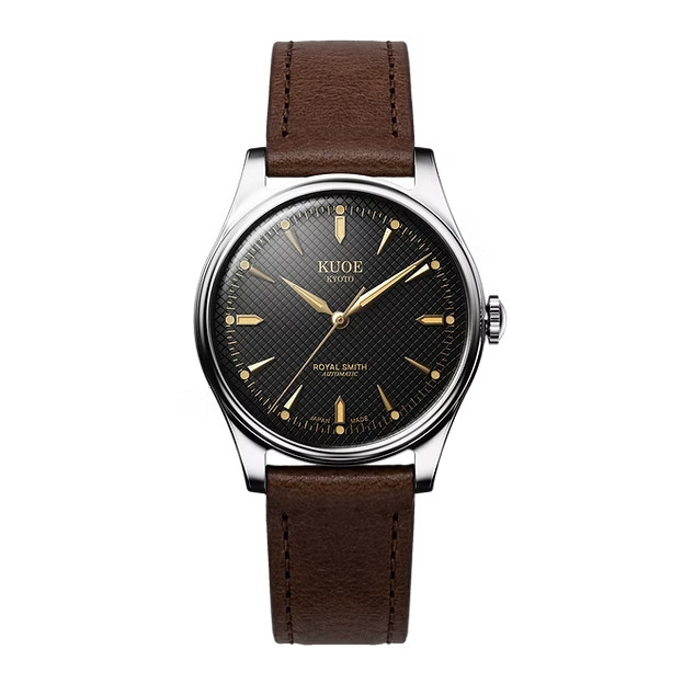 KUOE Kyoto Royal Smith 90-006 Gold Ivory Waffle Dial Miyota 9039 Auto Unused JP