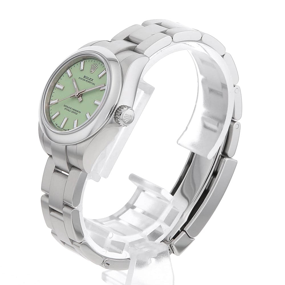 ROLEX oyster perpetual 28 276200 pistachio Random Number second hand Women