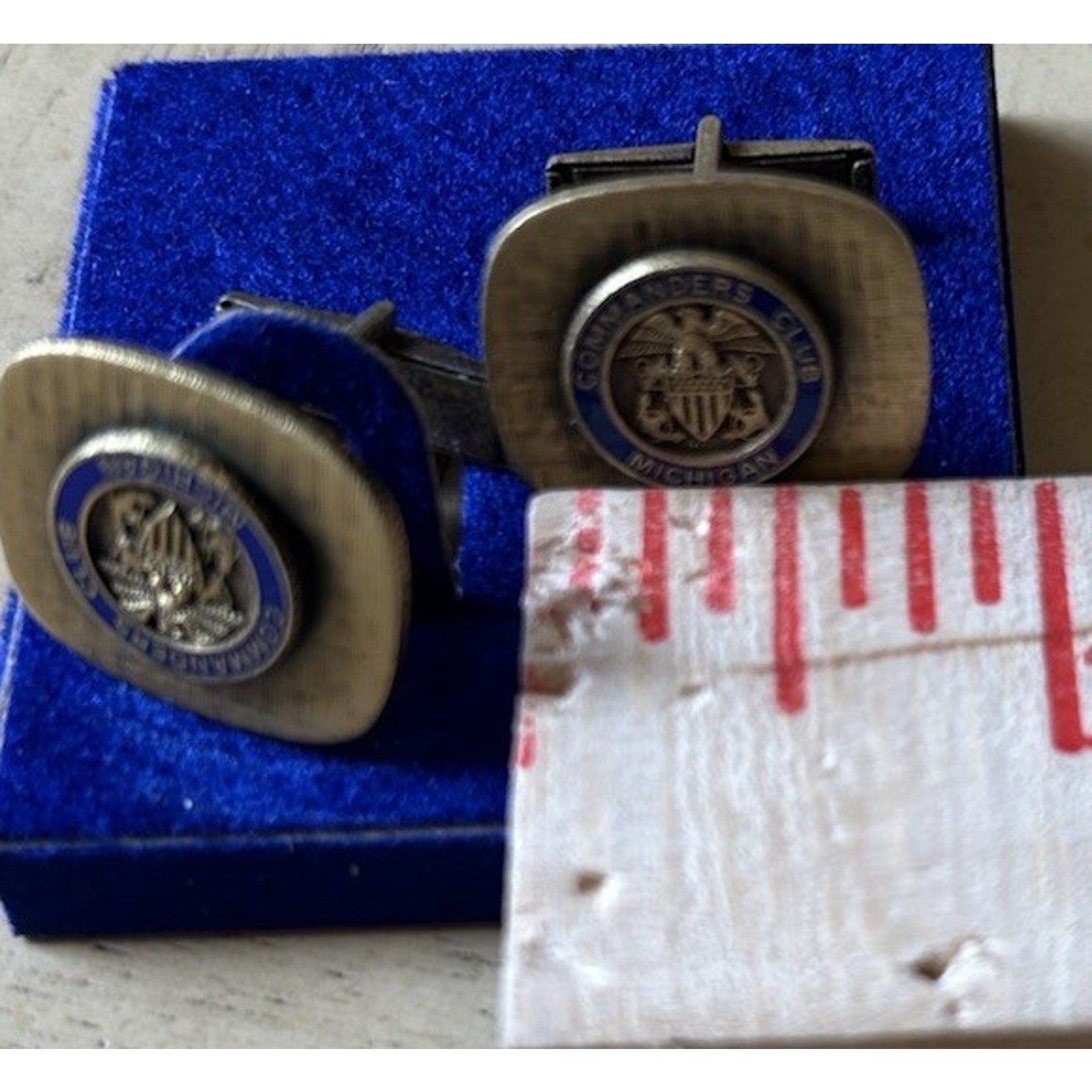 commanders club michigan cufflinks Gold Eagle Men’s Jewelry Special Occasion