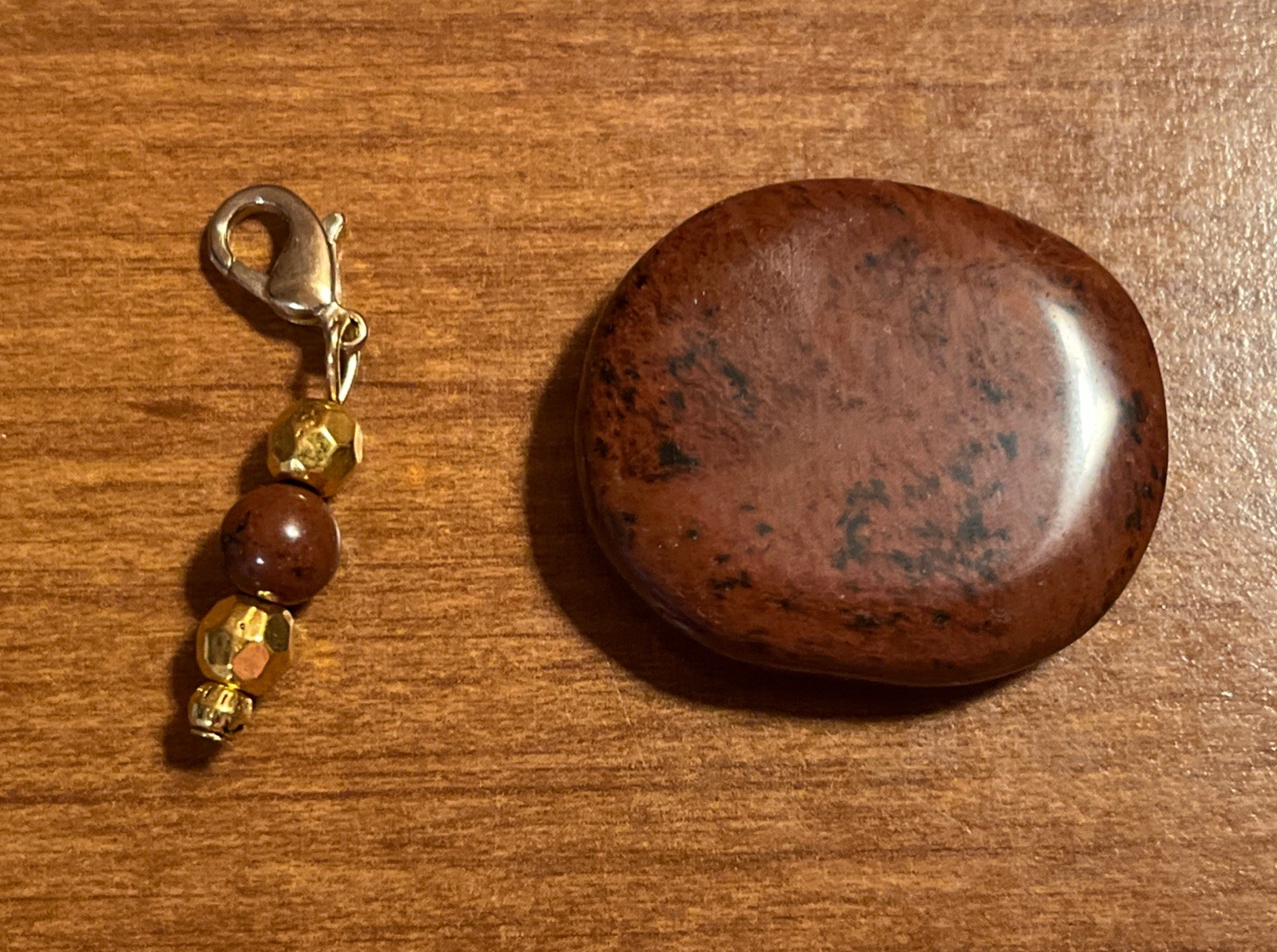 Mahogany Obsidian Handmade Necklace Bracelet Charm & Stone