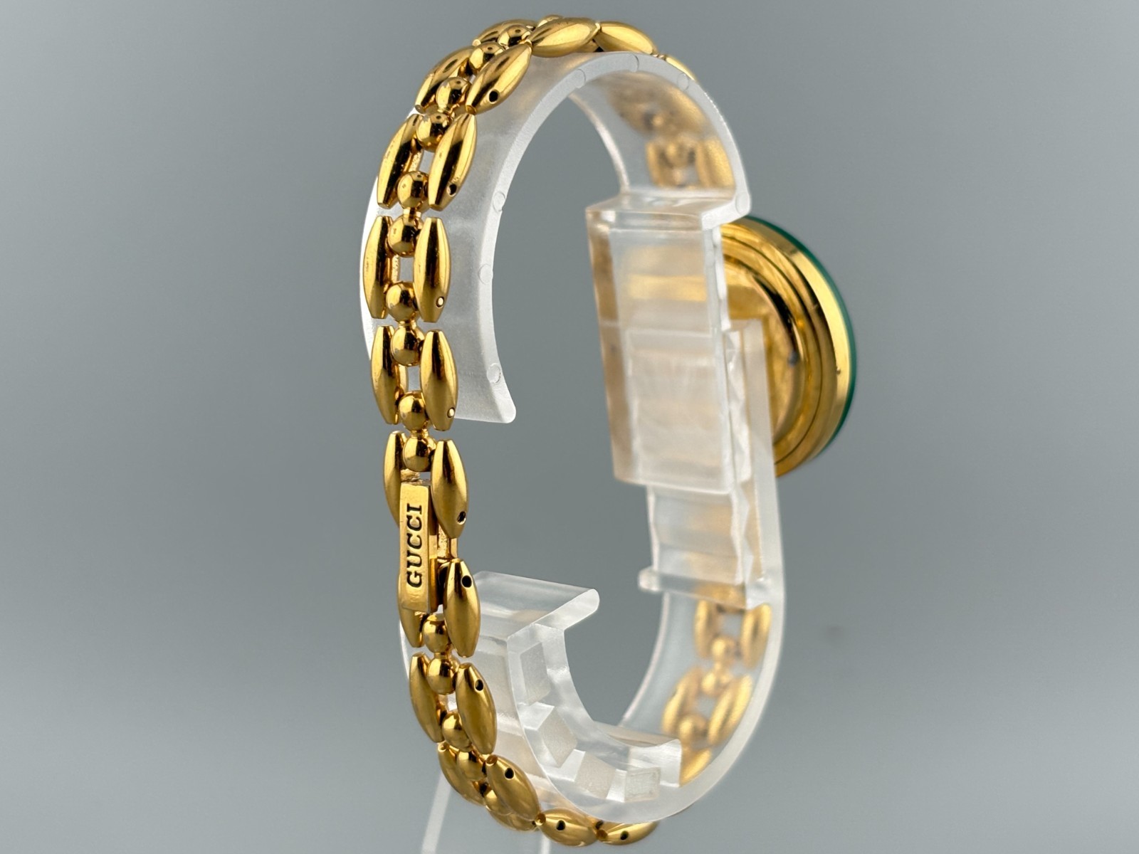 [Very Good+5] Gucci Change Bezel 1200 Gold Serry Line Watch Auth