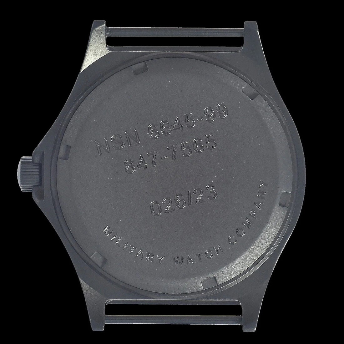 MWC Combat Elite Titanium Quartz Swiss Black Fabric Military Date Men’s Watch