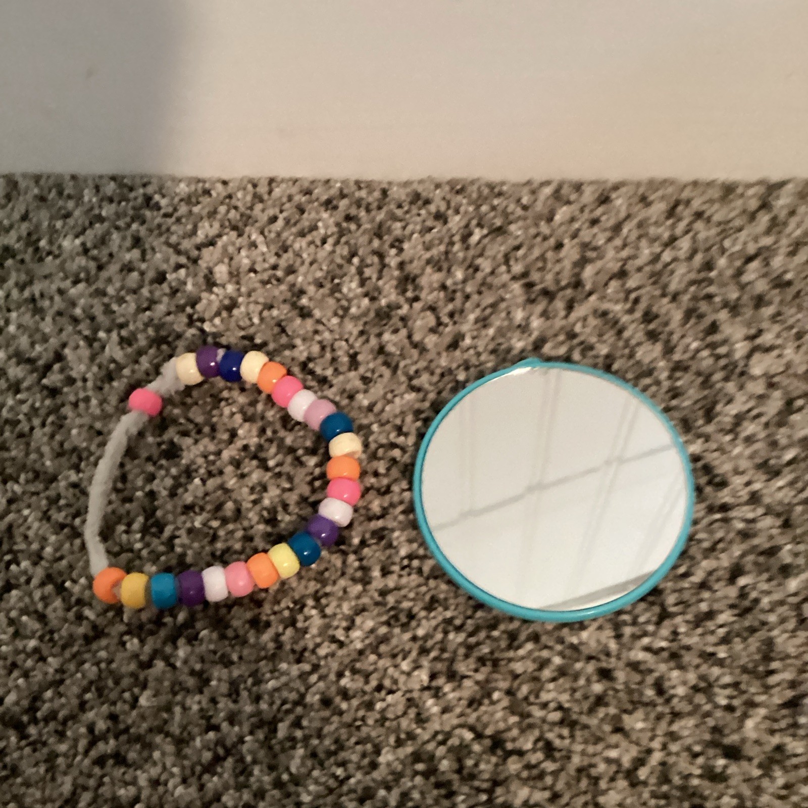 Kids Multicolor Beaded Bracelet, Unicorn Theme, Plastic