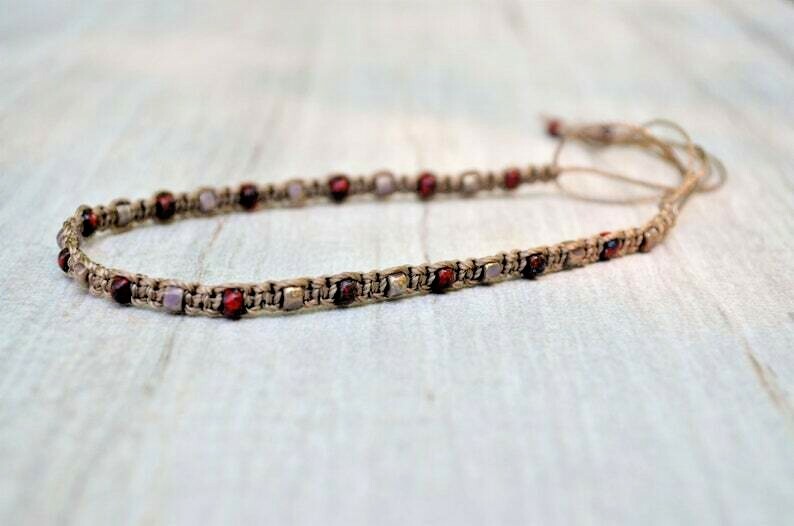 Multi-color Anklet Ankle Bracelet Bead Ankle Bracelet Macrame Body Jewlery Yevga
