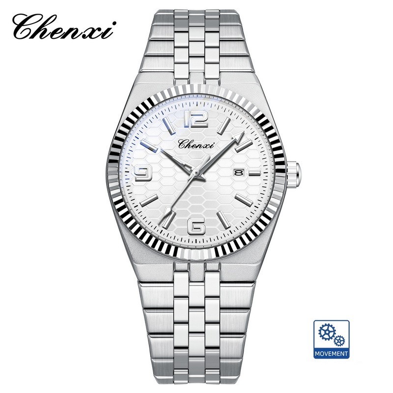 CHENXI Men’s Gold Luminous Calendar Casual Business Automatic Mechanical Watch