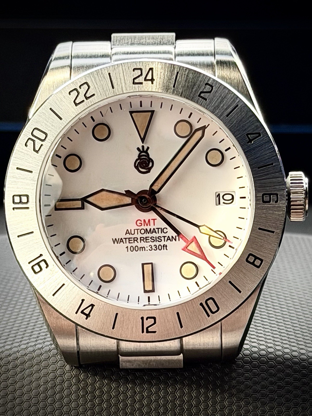 NH34 GMT Custom Automatic Watch – 39mm