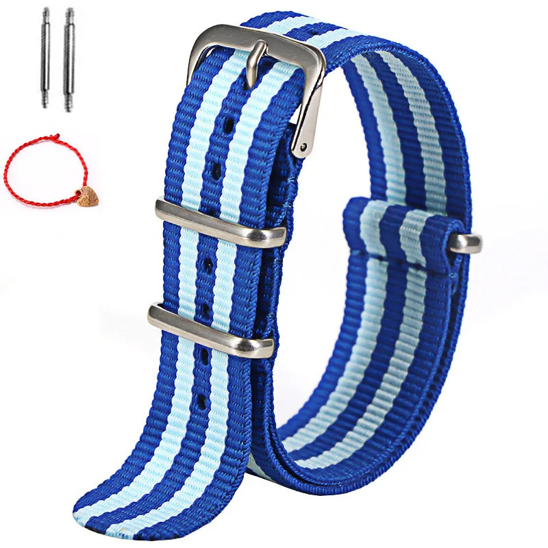 Nylon Watch Band 16mm 18mm 20mm 22mm Sport Strap US