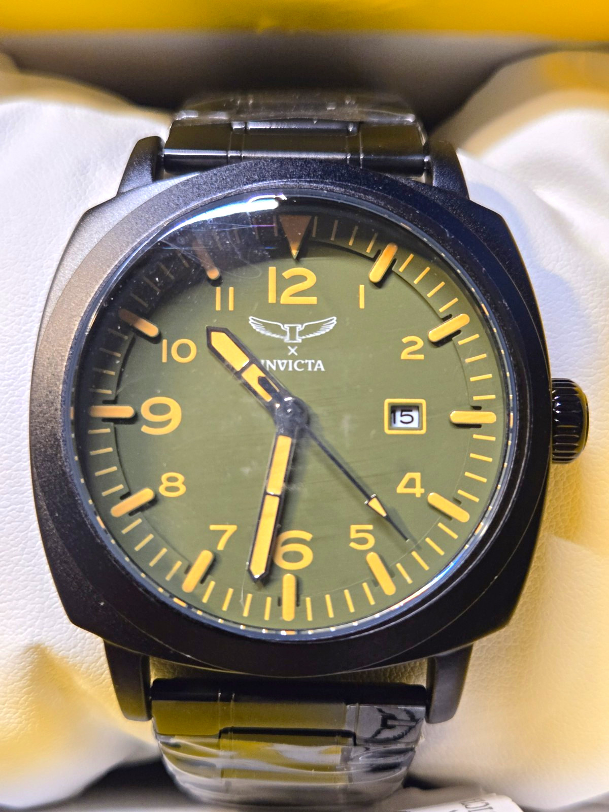 Invicta Specialty I by Invicta Men Watch (69630) – 44mm Black Stainless, Green