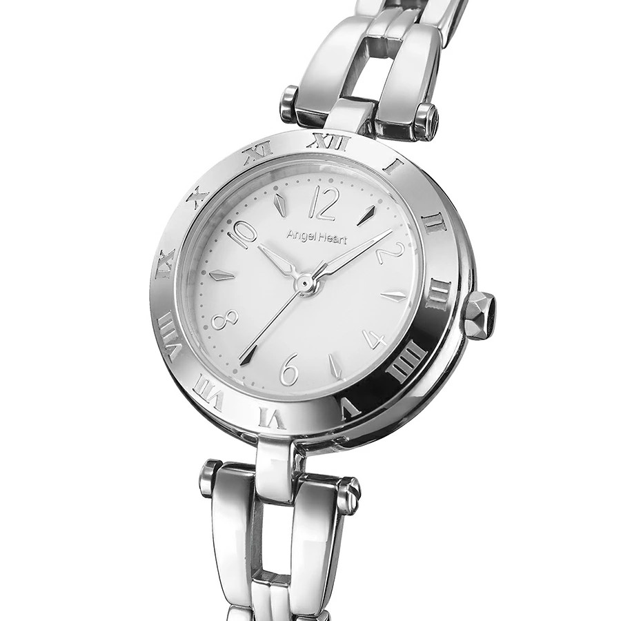 Angel Heart IT25SS-N Innocent Time Solar White Silver SS JDM Watch