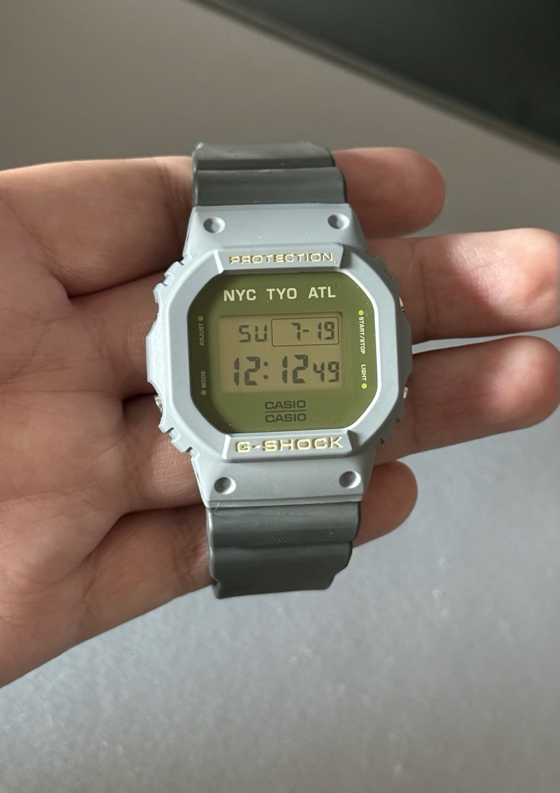 Casio G-SHOCK DW-5600VT Ben Clymer Hodinkee Digital Gray/Green Resin – Pre Owned