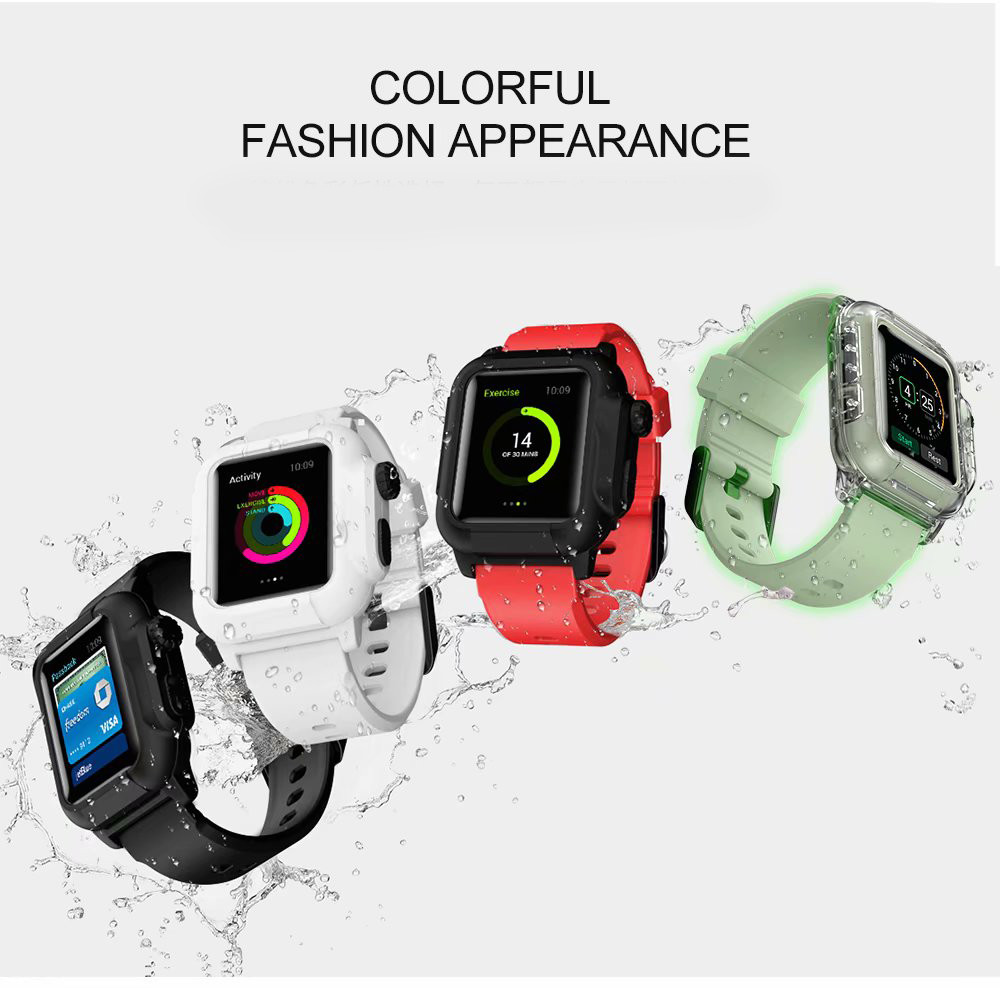 Silicone Sport Band Strap +Case for Apple Watch Series 6 5 4 3 2 SE 40/44mm 42mm