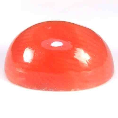 GLAMOROUS !! OVAL CABOCHON VIVID ORANGE COLOR TUNESIA CORAL GEM 2.3CT