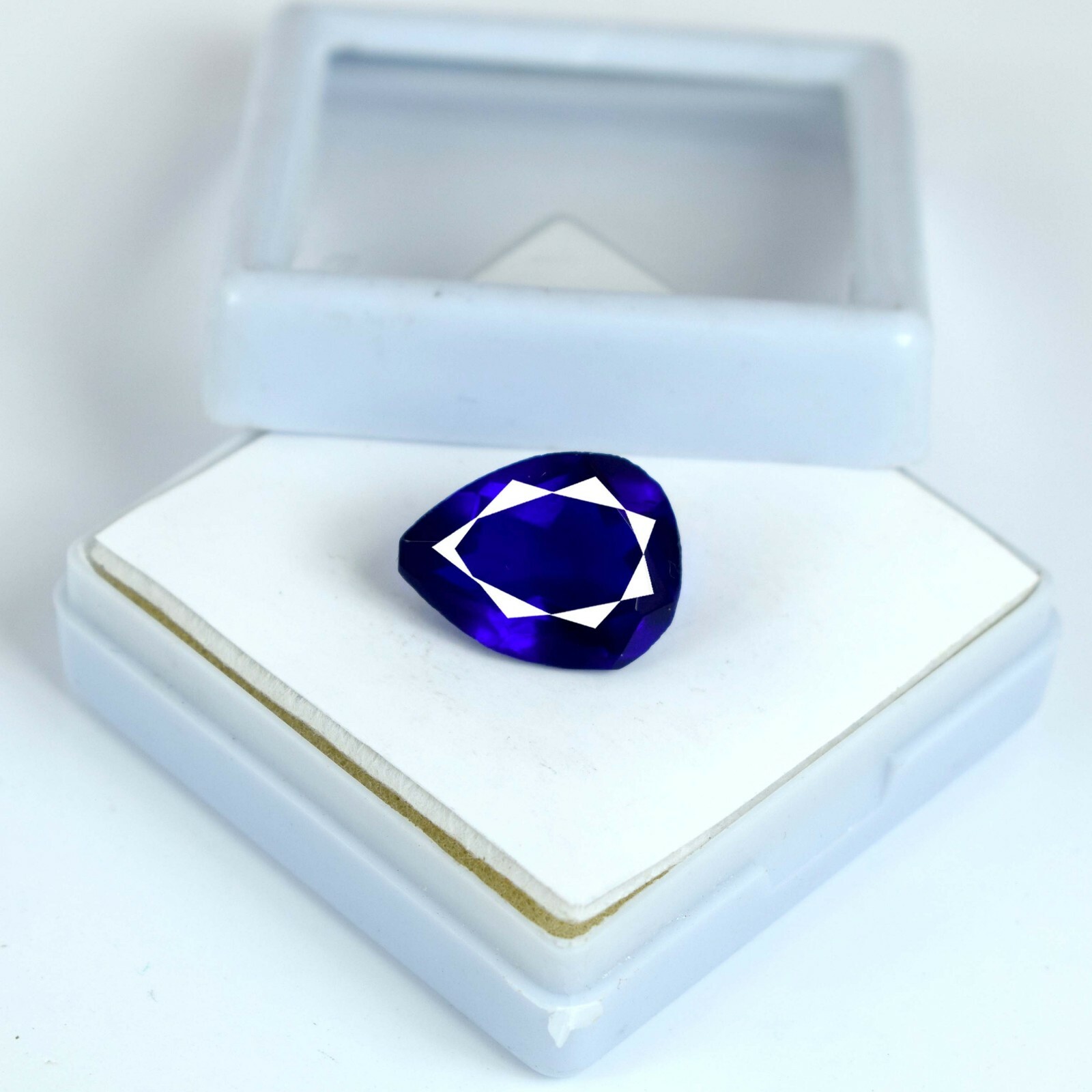 7 Ct London Blue Topaz Pear Cut Loose Gemstone AD451 Discount Sale