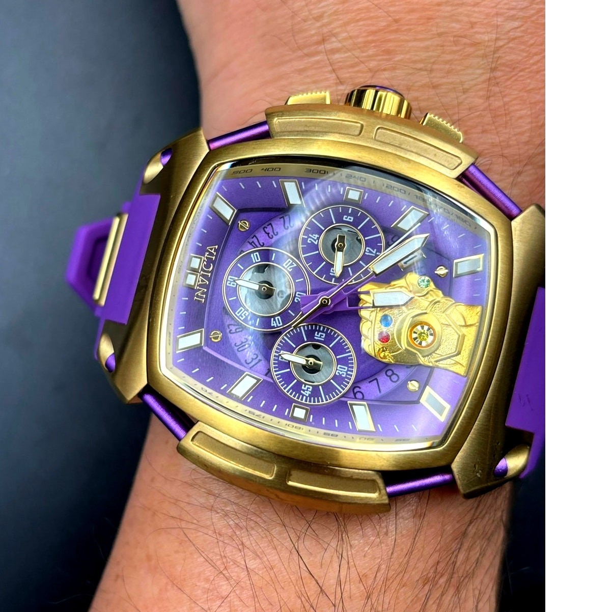 Invicta Marvel Thanos 37390 Limited Edition 53mm Chronograph Watch 225/4000