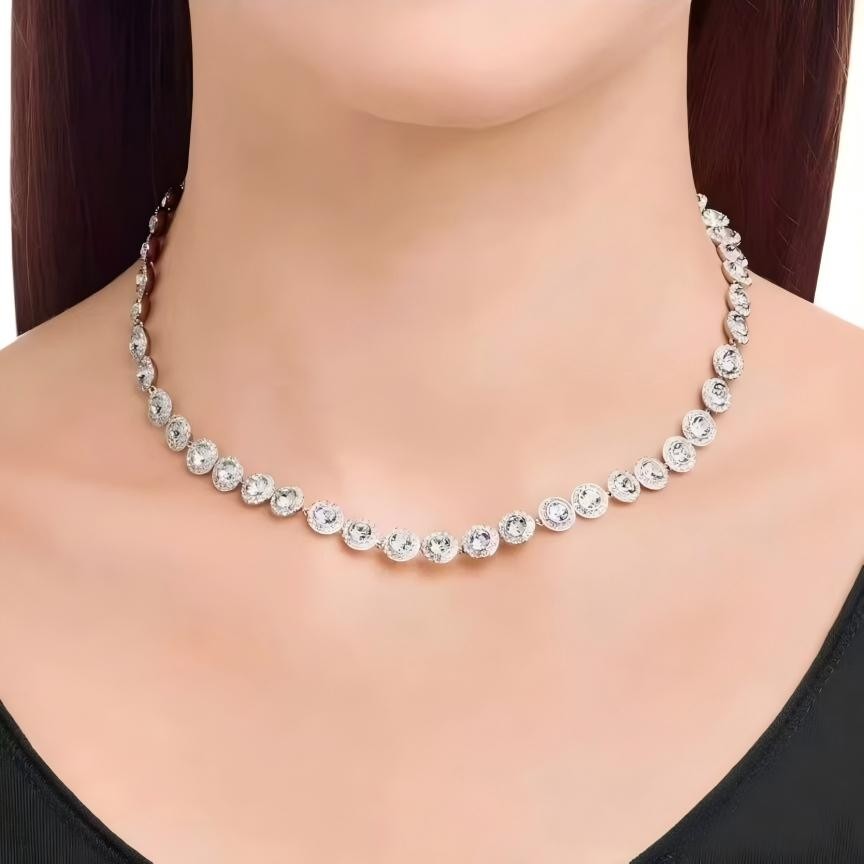 Swarovski Una Angelic Necklace, Bracelet, and Earrings Combined set