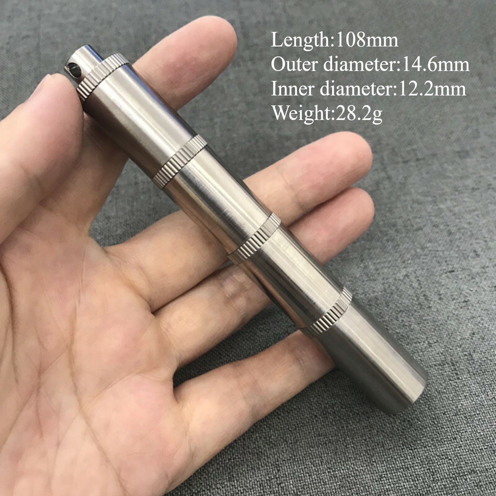 Titanium Waterproof sealed container Necklace Medicine Box Pill Case Pendant