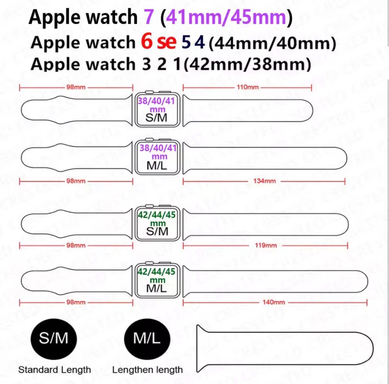 Silicone Alpine Band iWatch Strap For Apple Watch Ultra 10 9 8 7 6 5 SE 38mm-49m