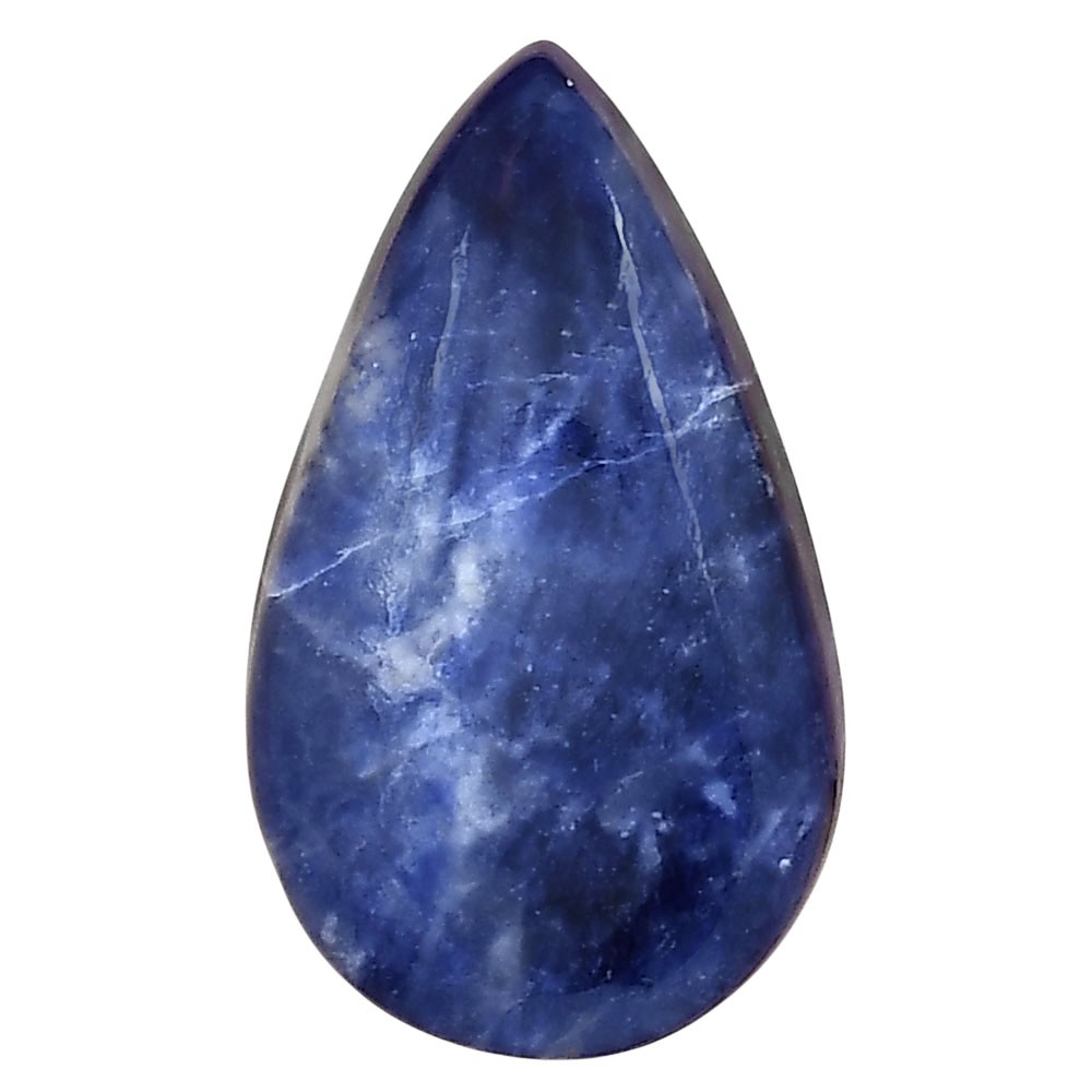 Natural Sodalite 31.1x19x7 mm Pear Shape Polished Loose Gemstone LS01838-26