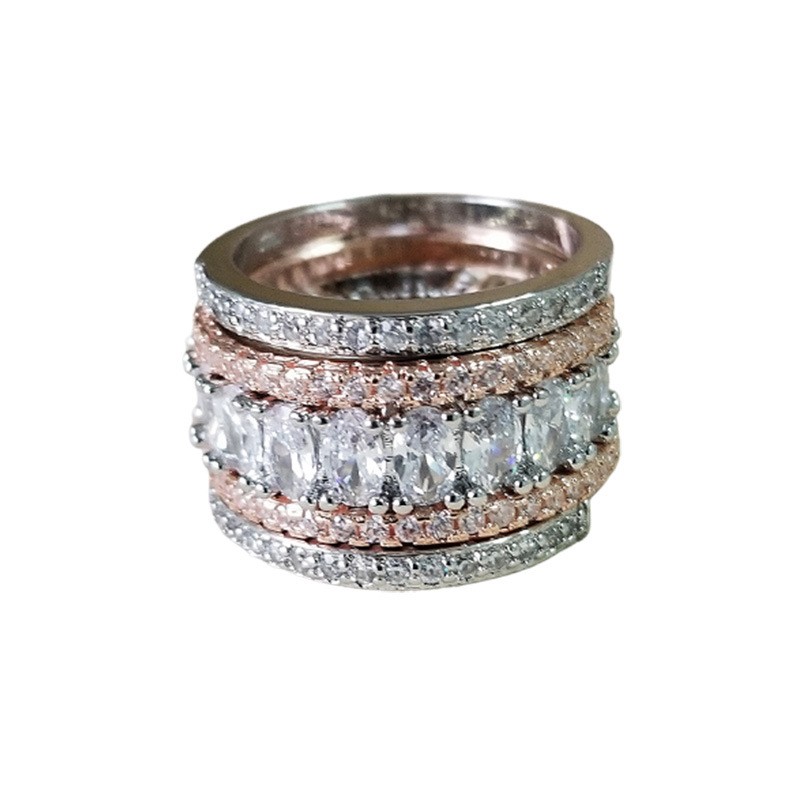 Women’s Stone Bracelet & Ring Set – Simple Niche Fashion Jewelry – Multiple Size