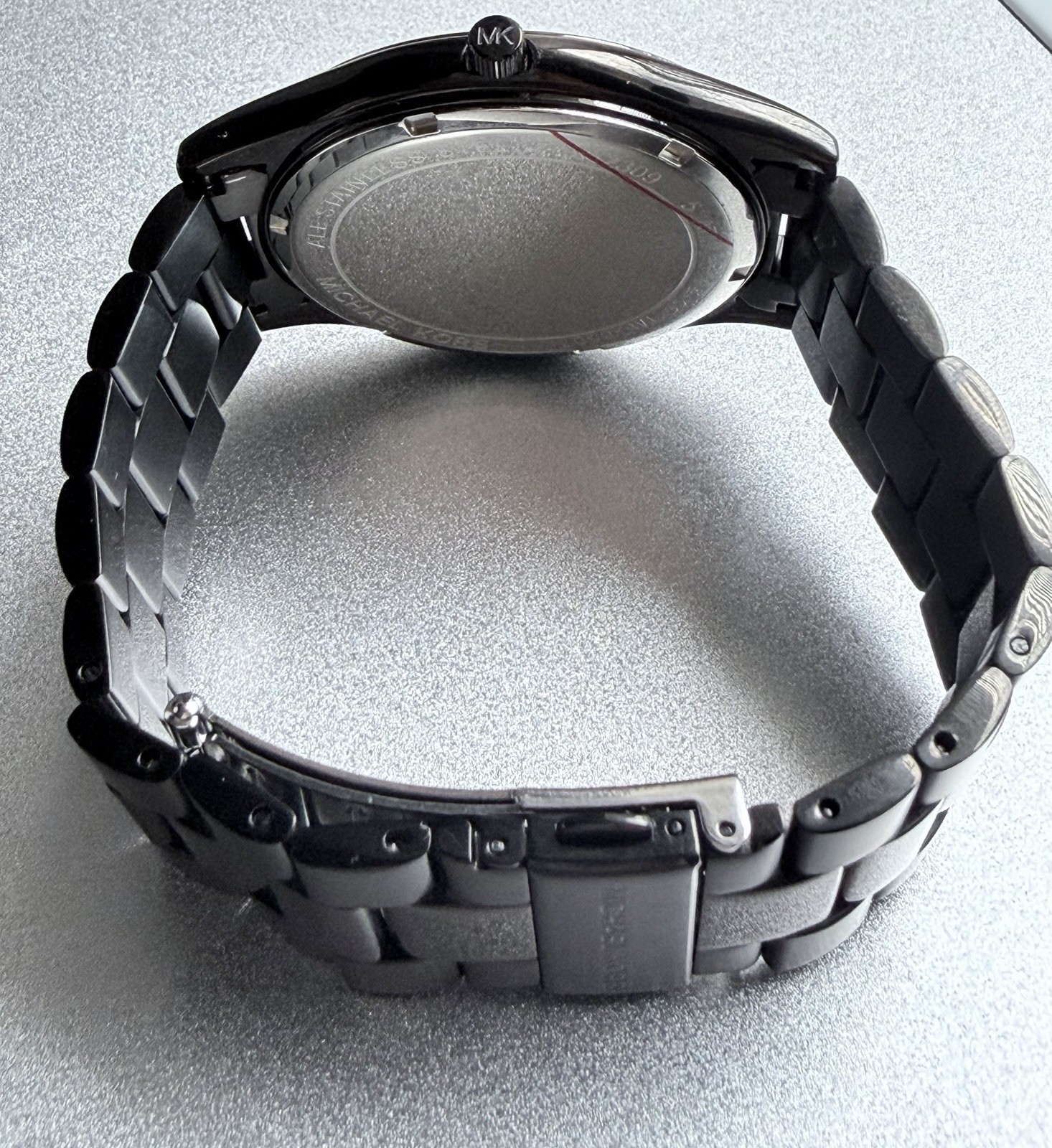 Michael Kors, Slim Runway, MK8507, Men’s, Black, Stainless Steel, Film Protected