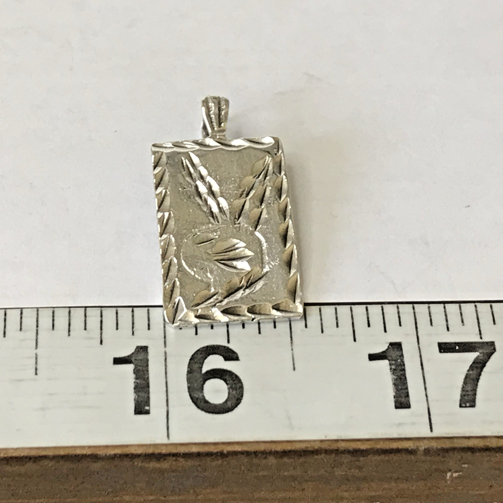 vintage Sterling Silver Playboy Pendant 3grams