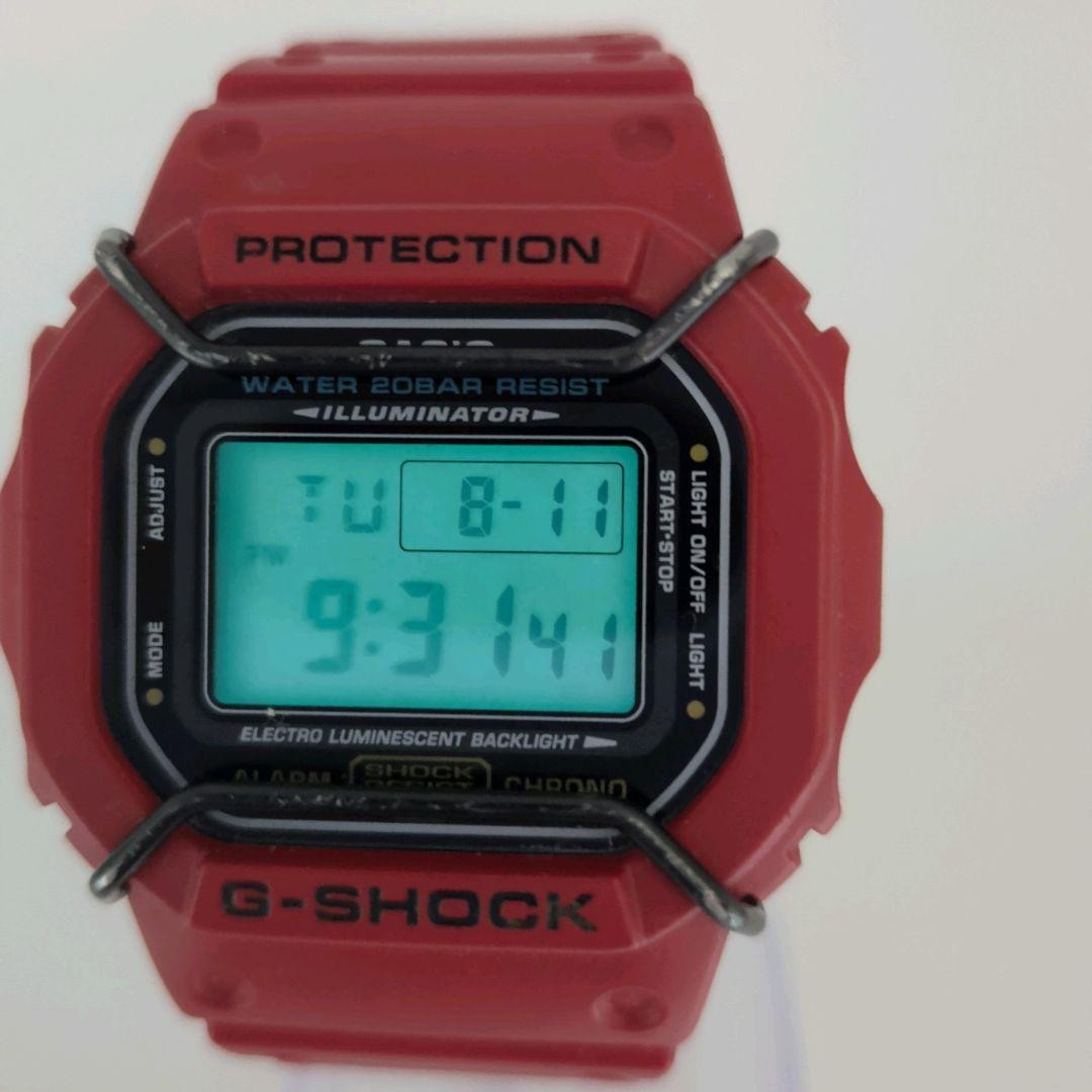[Working] CASIO G-SHOCK DW-5600P with protector, Red