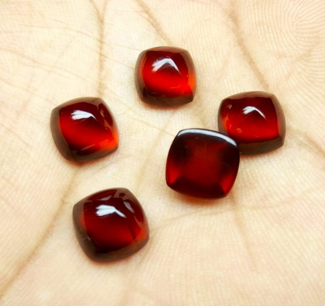 AAA Natural Hessonite Garnet Sugarloaf 10mm Excellent Making Loose Gemstone