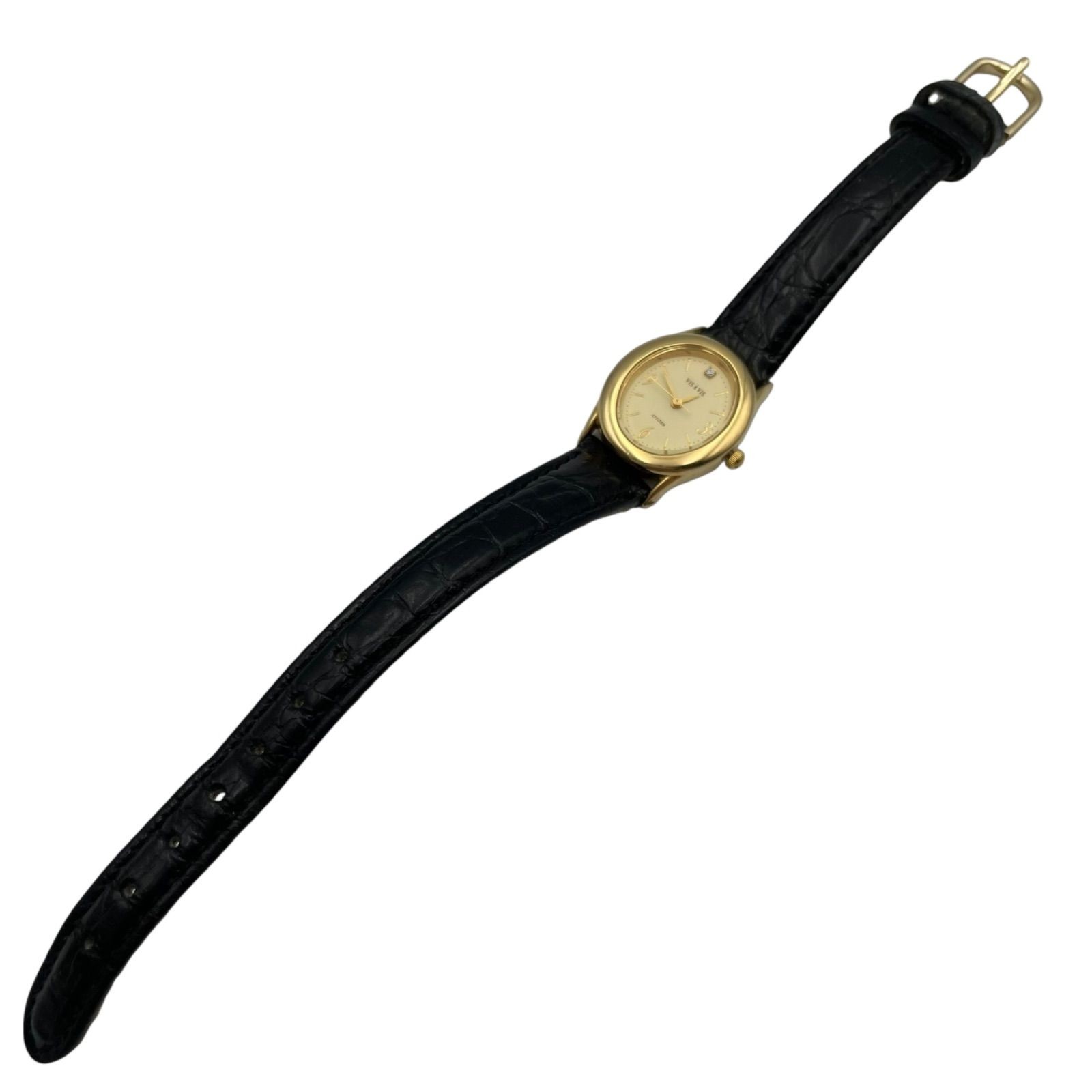 Working New Battery CITIZEN VIS A VIS 5930 344596 Y Quartz QZ 3 Hands Watch Ston