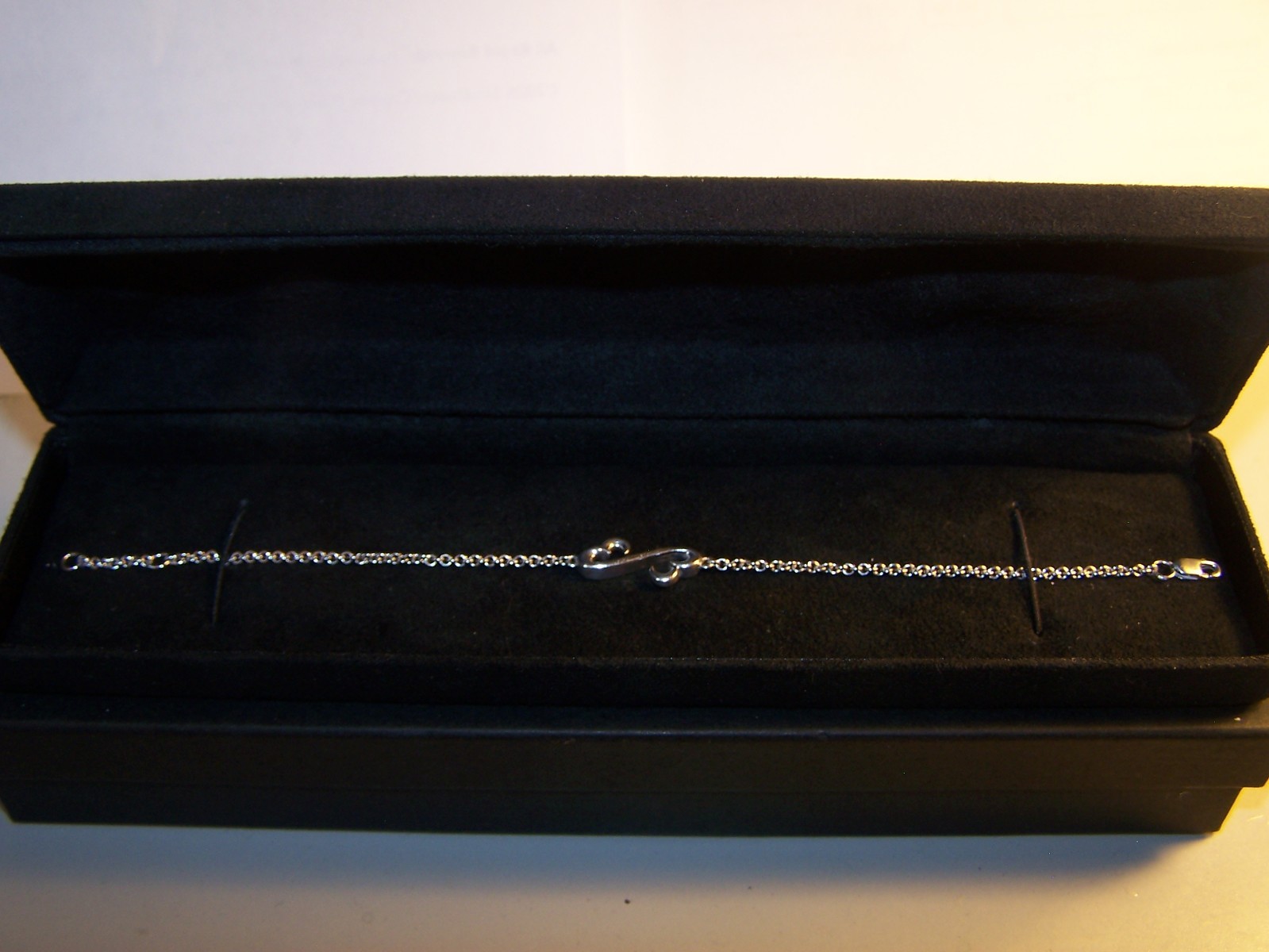KAY JEWELERS JANE SEYMOUR RARE DOUBLE OPEN HEART STERLING SILVER TENNIS BRACELET
