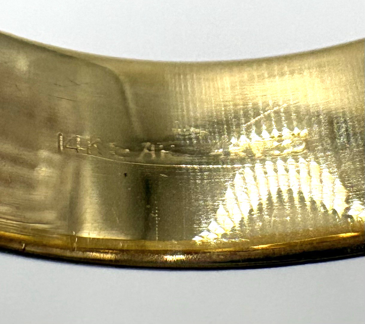 estate 14k yellow gold 6mm wedding band 4.2g sz9.5 $1399 #818 (24-hour shipping
