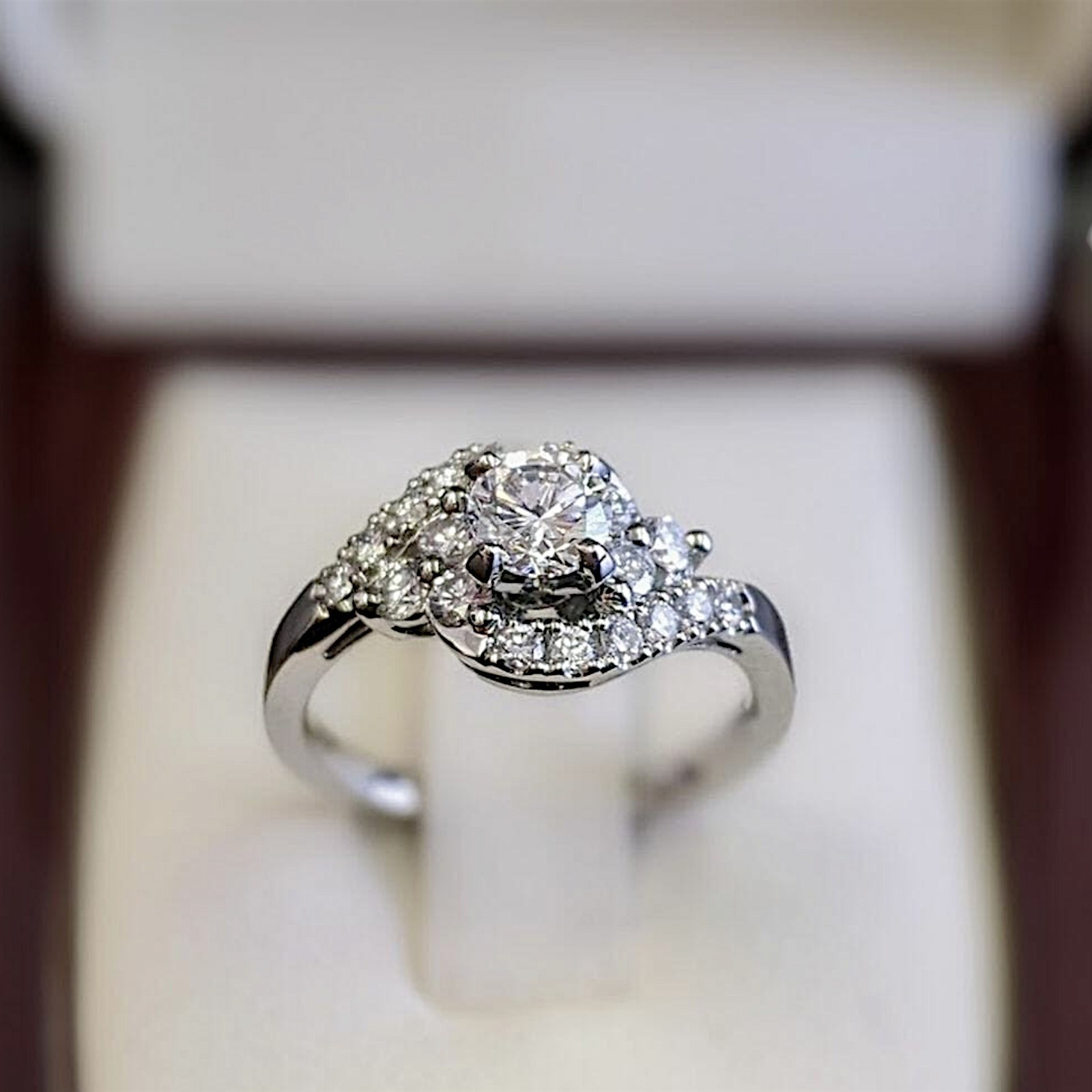Diamond Engagement Ring 14k White Gold IGI Certified Lab Grown 2.75 Ct Round Cut