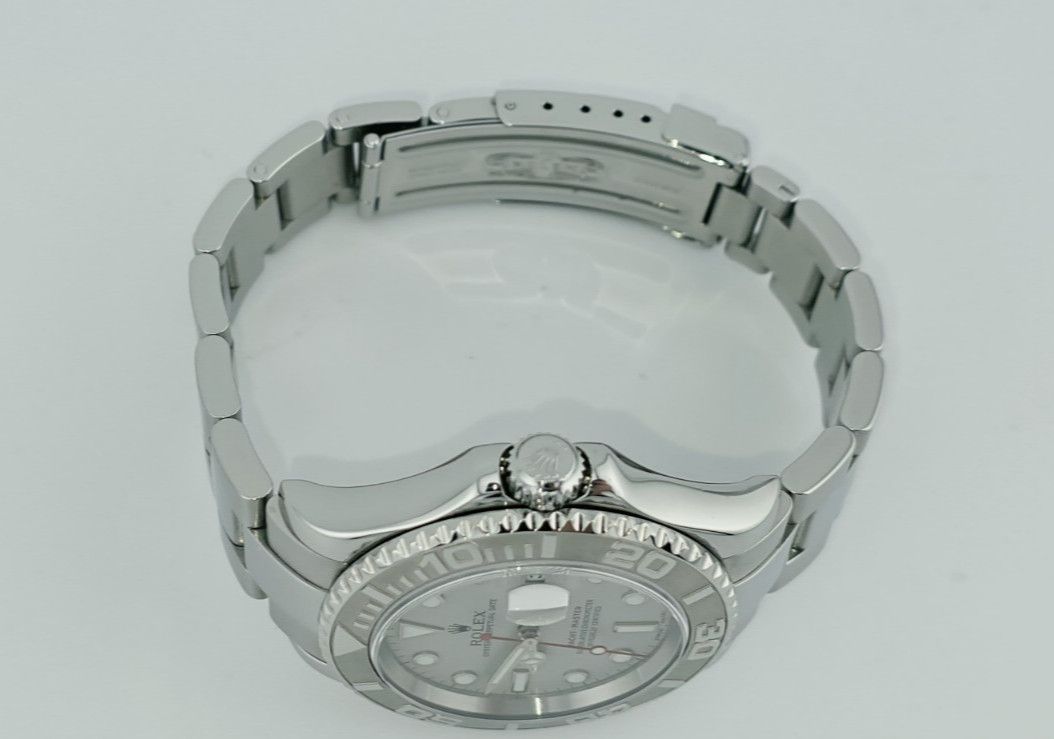 Rolex Yacht Master Oyster Perpetual Date Watch 40mm Platinum Automatic Men 16622