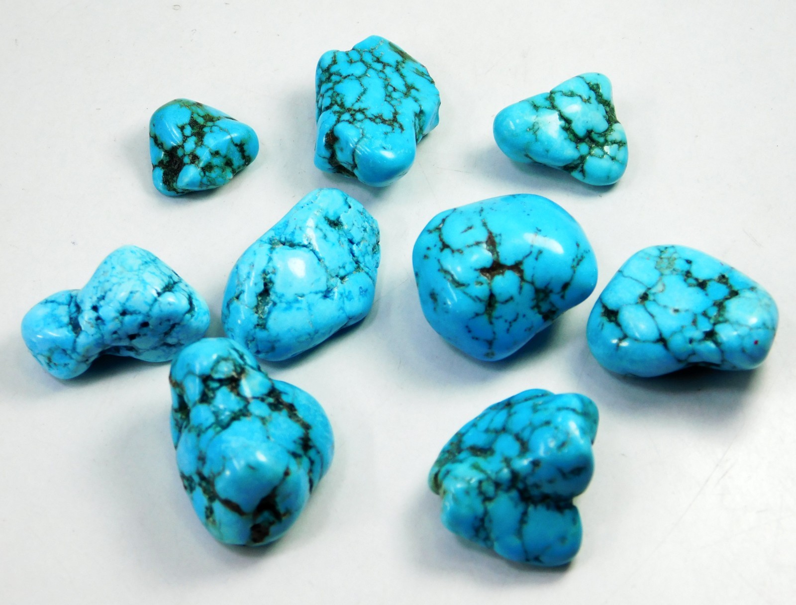 Natural 249 Ct Certified Blue Turquoise Tumble Rough Loose Gemstone Pair