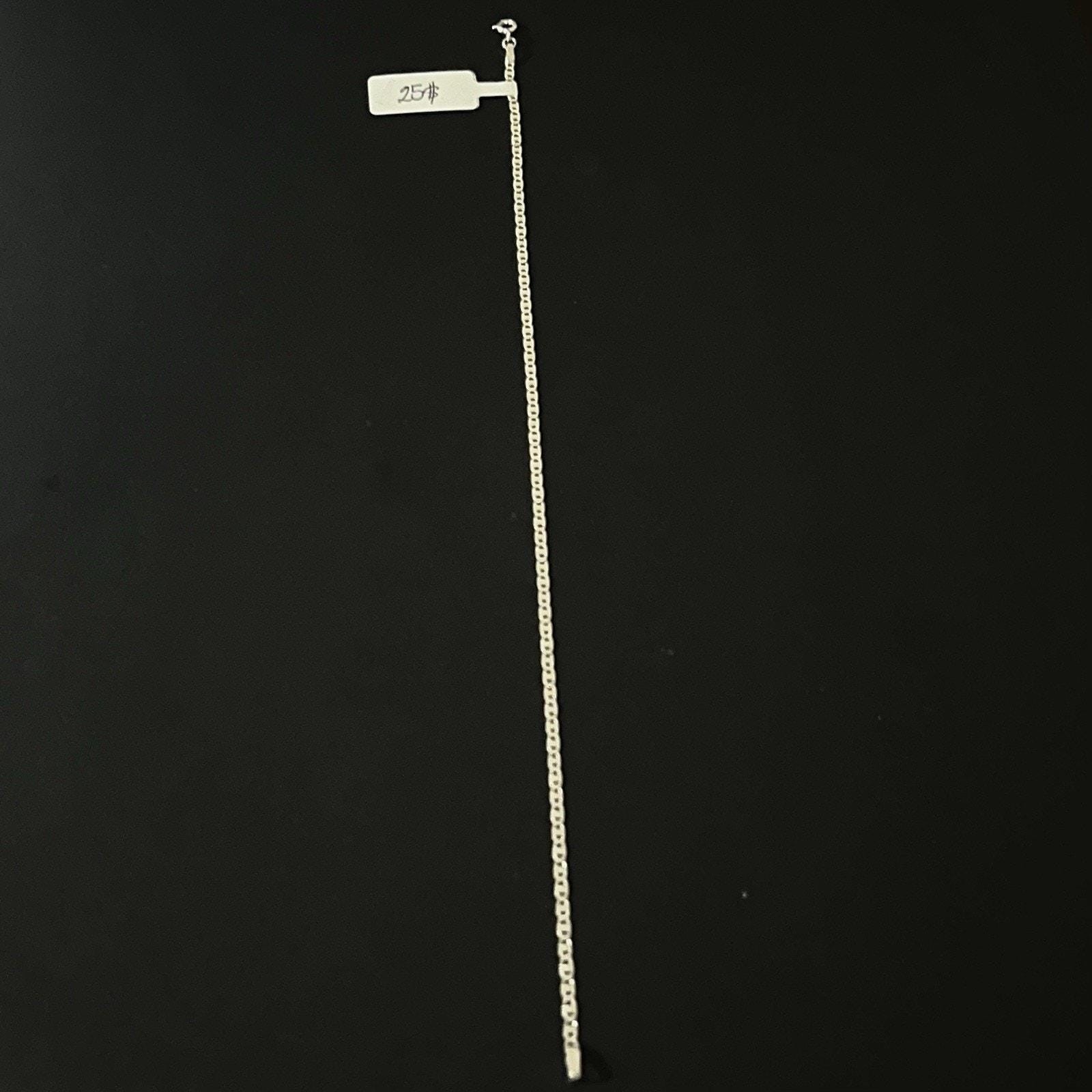 Tobillera De Plata 925,925 Silver Anklet – 10 Inch