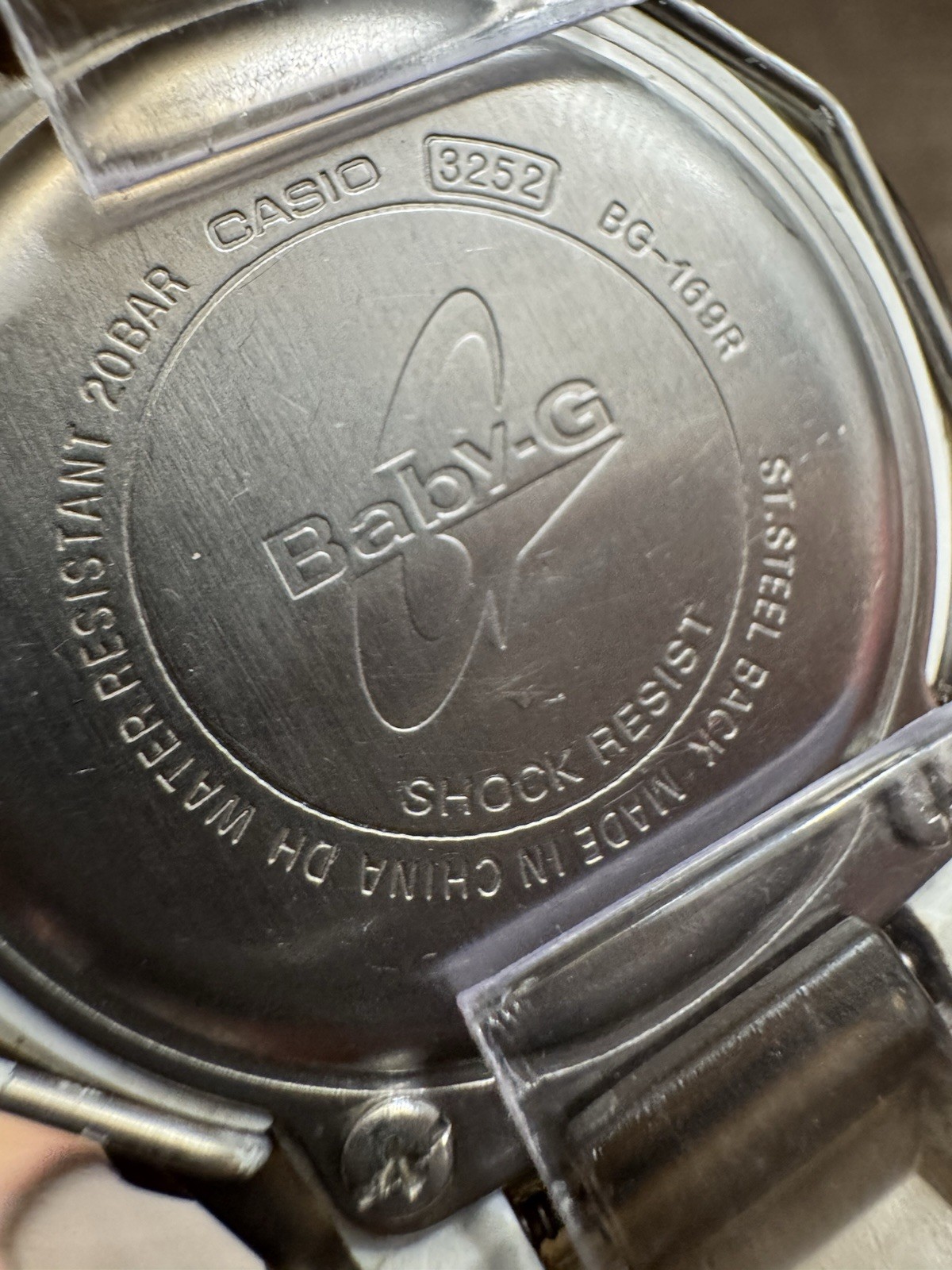 Casio Baby-G Transparent 3189 BG-169R Digital Watch Untested