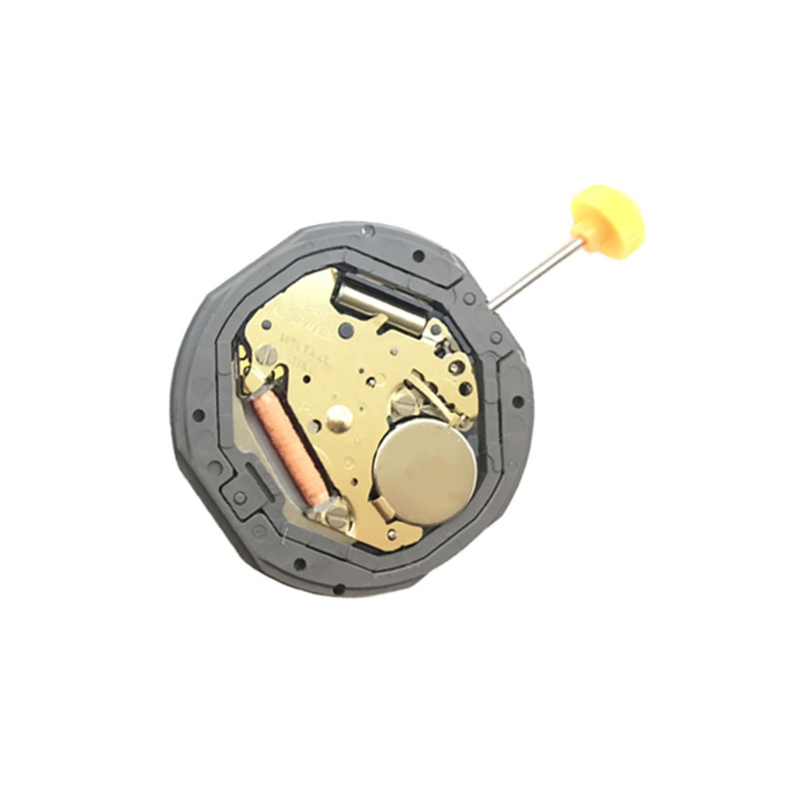 3-Hand 2.75mm Thickness Quartz Watch Movement Day@3/6 White-Dial For Miyota 1M12