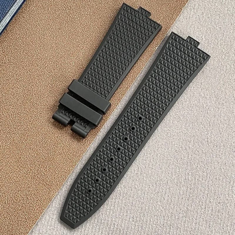 FKM Rubber Strap Easy Change Watch Band Fits VC Overseas 4500V 5500V 7900V