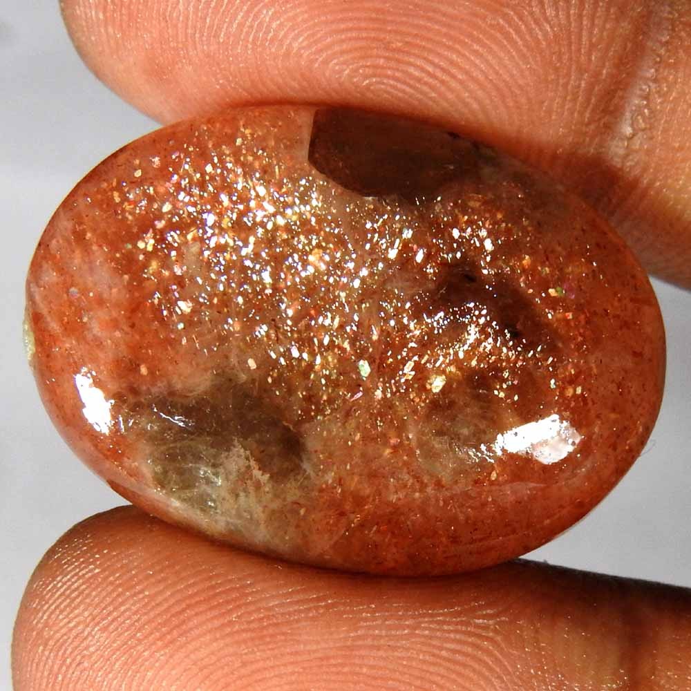 35.00 CT 29x21x7 mm Natural Chatoyant Iolite Sunstone Oval Cab+ Gemstone