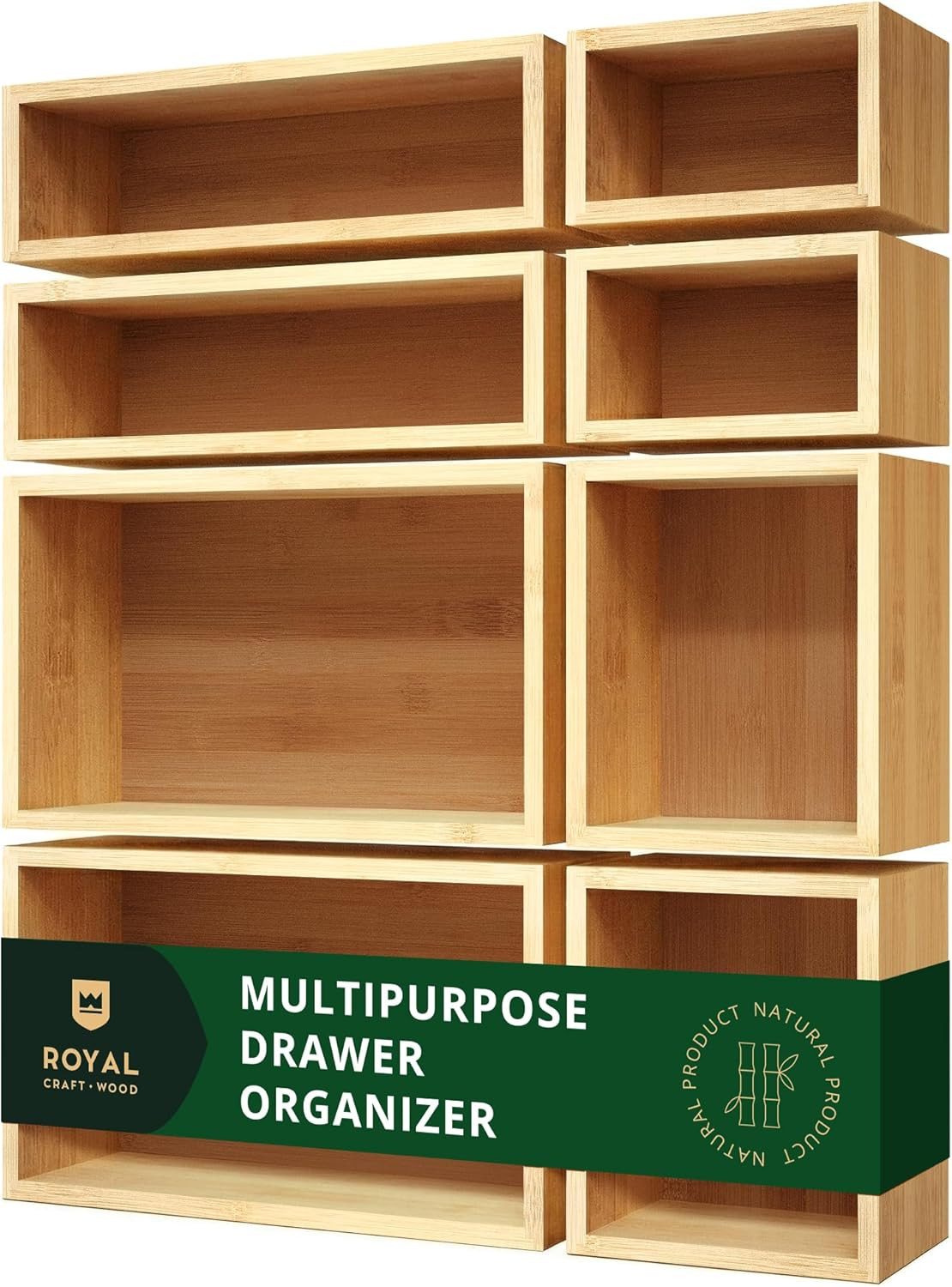 Bamboo Jewelry Organizer Box & Chests Set – Versatile Storage Solution for Makeu