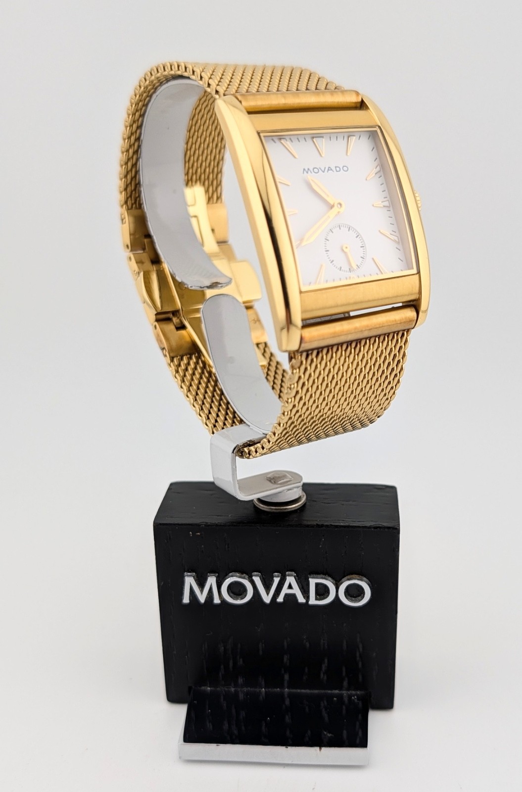 Movado Mens Heritage “Curviplan” GP PVD Swiss Quartz #03.1.34.6334:DISPLAY MODEL