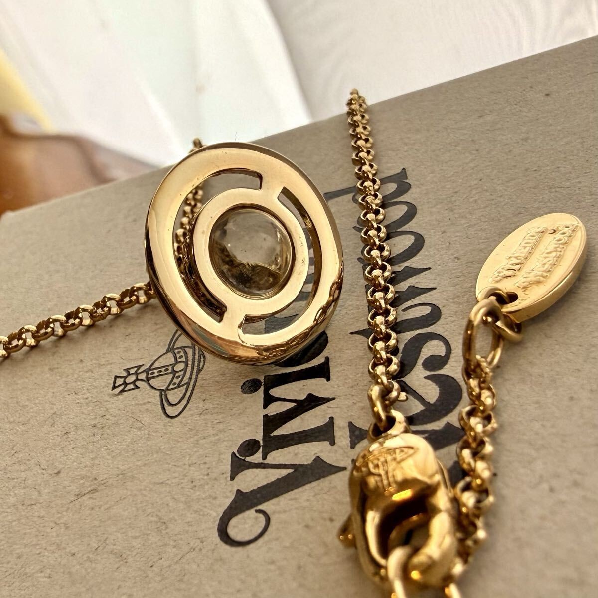 Vivienne Westwood Petite Orb Necklace Gold Pendant Authentic Japan Current