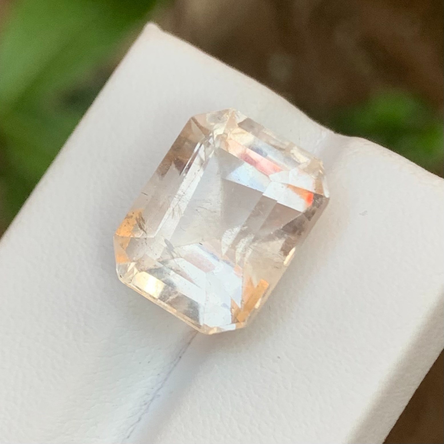 Certified 18.12 Ct , Natural Topaz Loose Gemstone , Very Light Brown