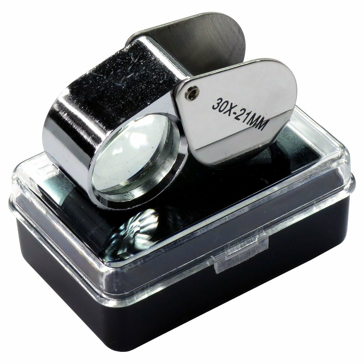 6-Pack 30X 21mm Jewelers Jewelry Eye Loupe Optical Reading Magnifying Glass Lens