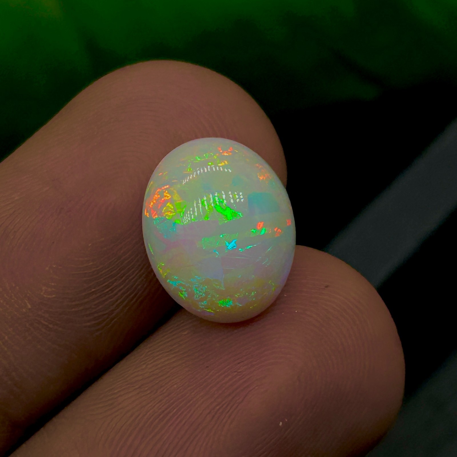 Natural Welo Fire Ethiopian Opal 11×13.50mm Oval Shape Multi Fire Gemstone