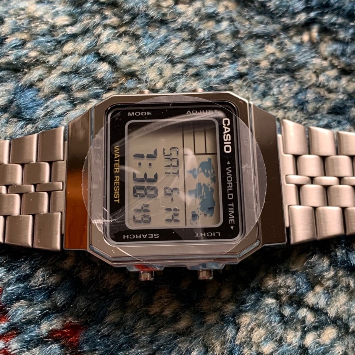 No Brand New Casio Digital Watch World Time Multi Time Function Screen with Prot