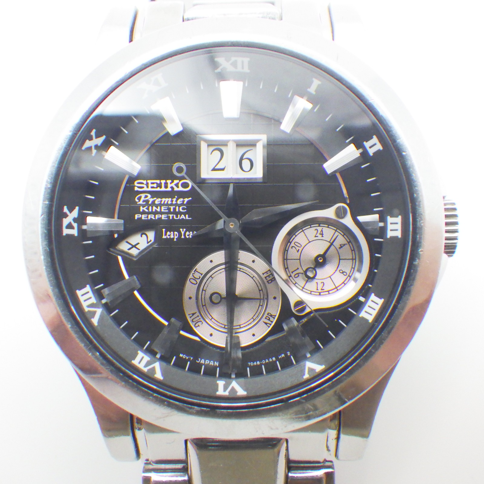 *EXC+++* Seiko Premier Kinetic Perpetual 7D48-0AA0 Vintage Kinetic Watch I5